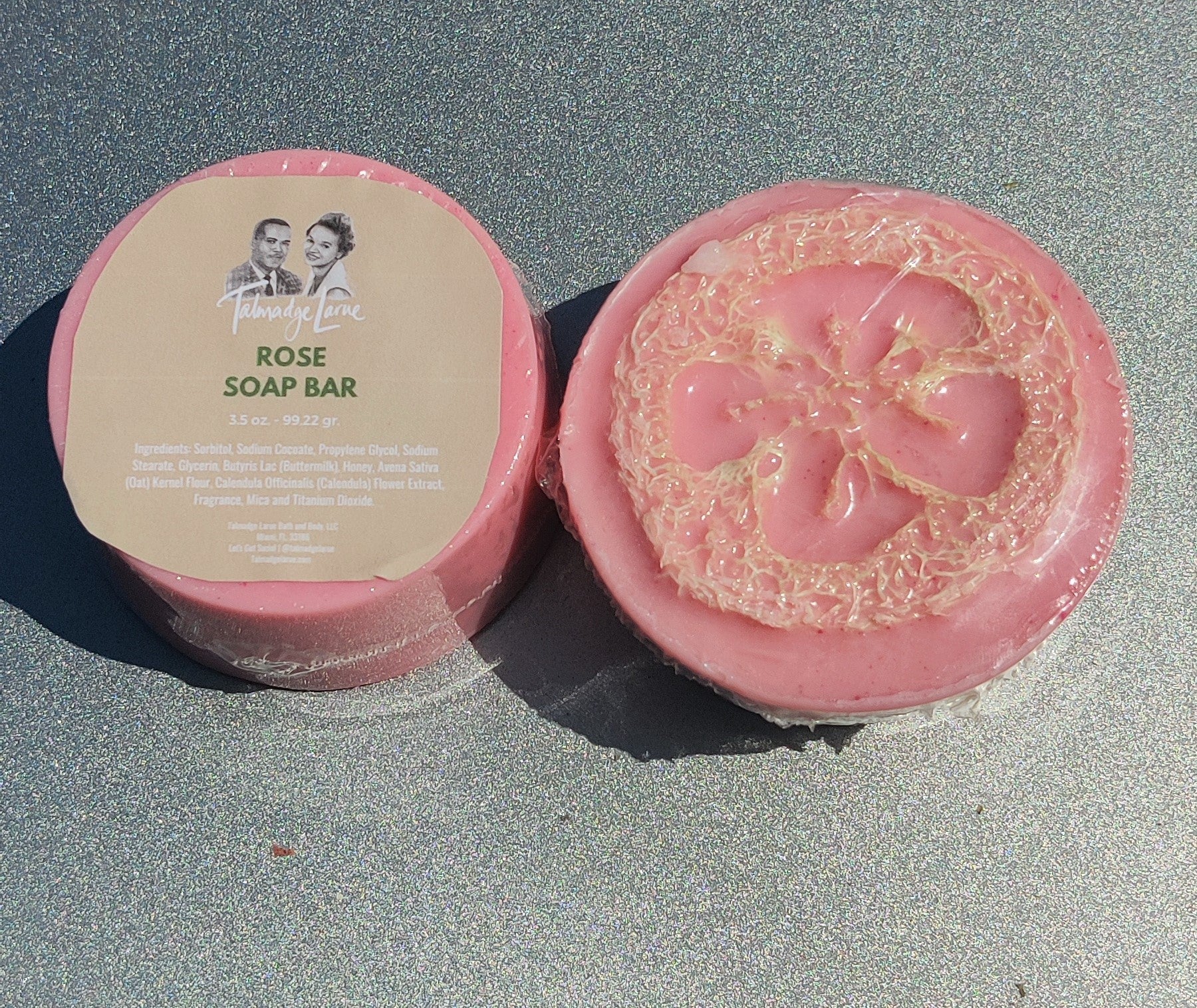 Rose Soap Bar (Round)